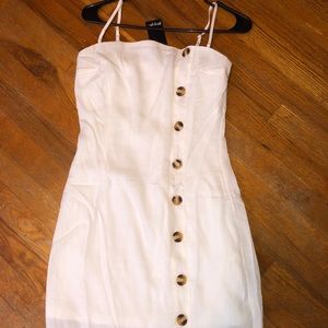 White button down dress